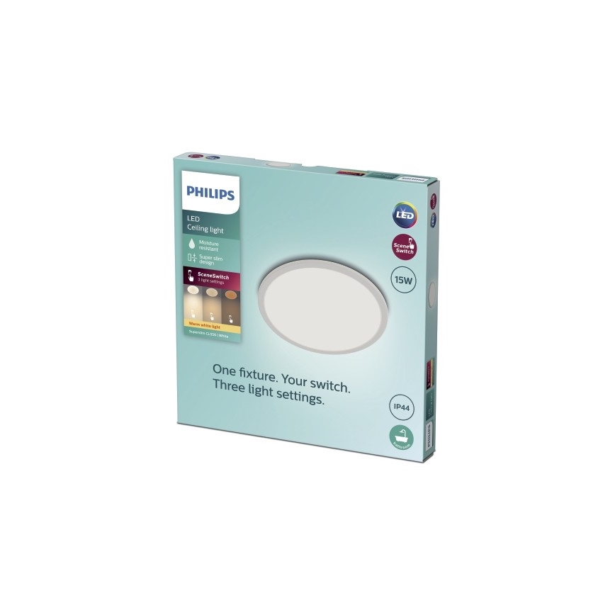 Philips - LED Hämardatav vannitoavalgusti SCENE SWITCH LED/15W/230V IP44