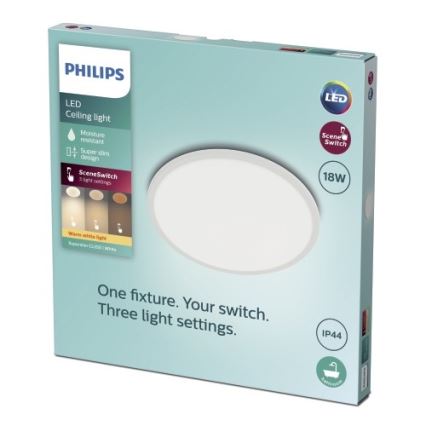 Philips - LED Hämardatav vannitoavalgusti SCENE SWITCH LED/18W/230V IP44 2700K