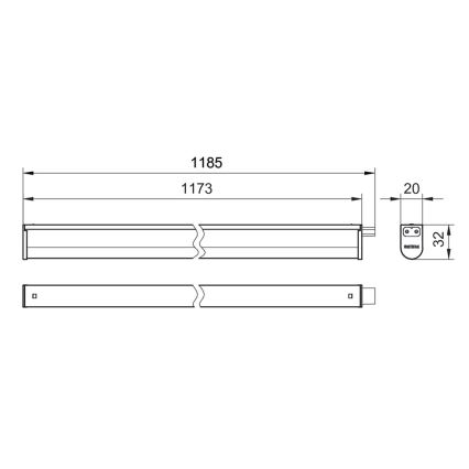 Philips - LED Kapialune valgusti kööki PROJECTLINE LED/13W/230V 3000/4000/6500K