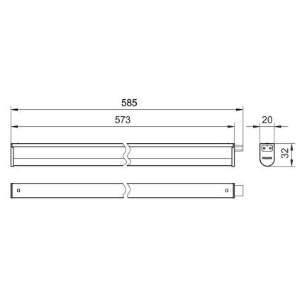 Philips - LED Kapialune valgusti kööki PROJECTLINE LED/6,5W/230V 3000/4000/6500K