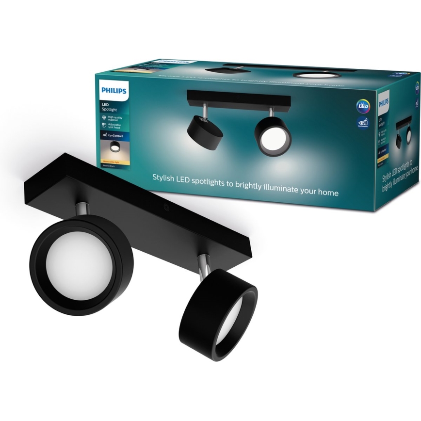 Philips - LED Kohtvalgusti 2xLED/5,5W/230V must