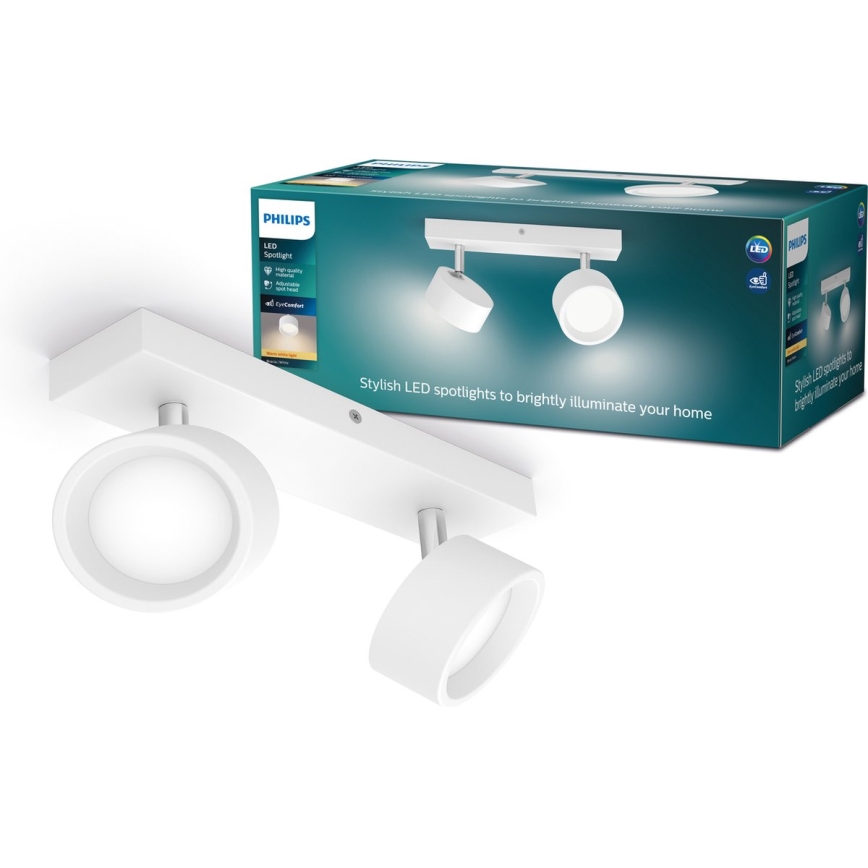 Philips - LED Kohtvalgusti 2xLED/5,5W/230V valge