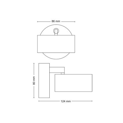 Philips - LED Kohtvalgusti LED/5,5W/230V must