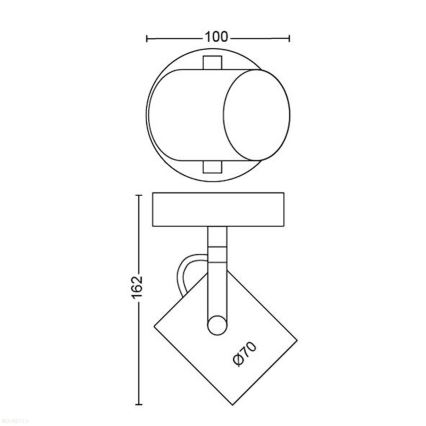 Philips - LED Kohtvalgusti SCENE SWITCH BYRE LED/4,3W/230V 2200/2500/2700K