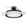 Philips - LED laelamp ventilaatoriga BLISS LED/35W/230V 5500/4000/2700K must + kaugjuhtimispult