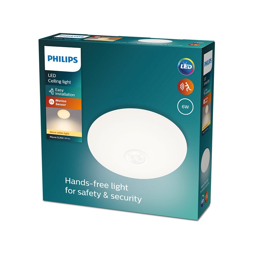 Philips - LED Laevalgusti anduriga MAUVE LED/6W/230V