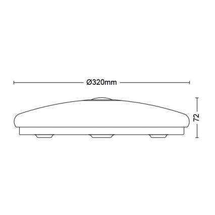 Philips - LED Laevalgusti koos anduriga LED/16W/230V 4000K