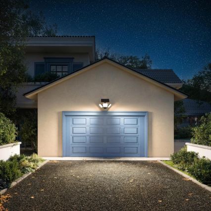 Philips - LED päikesepaneeliga seinavalgusti anduriga ZYREN LED/24,5W/3,7V 2600 mAh 3000K IP65