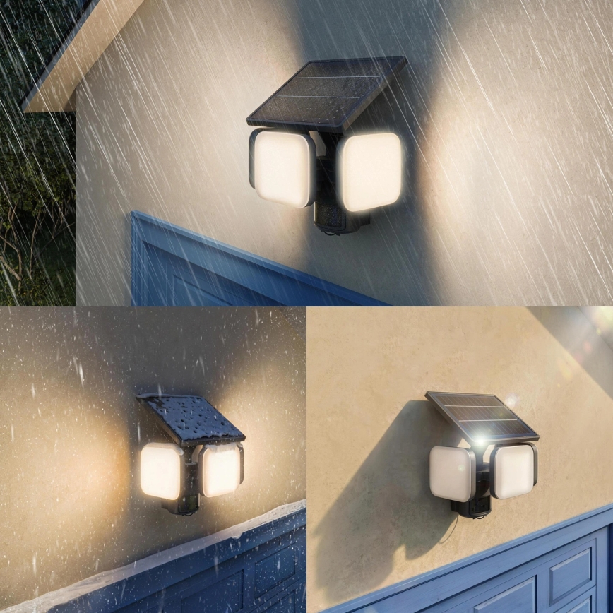 Philips - LED päikesepaneeliga seinavalgusti anduriga ZYREN LED/24,5W/3,7V 2600 mAh 3000K IP65