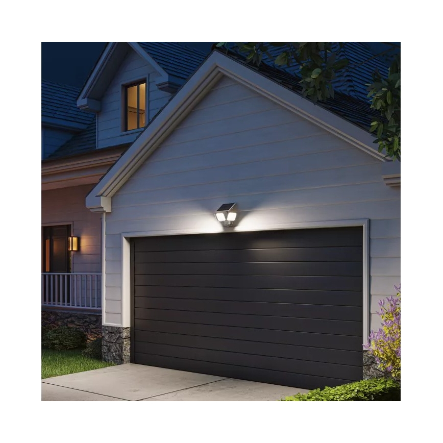 Philips - ZYREN päikesepaneeliga LED-seinavalgusti liikumisanduriga LED/24,5W/3,7V 2600 mAh 5000K IP65 valge