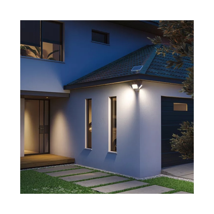 Philips - ZYREN päikesepaneeliga LED-seinavalgusti liikumisanduriga LED/24,5W/3,7V 2600 mAh 5000K IP65 valge