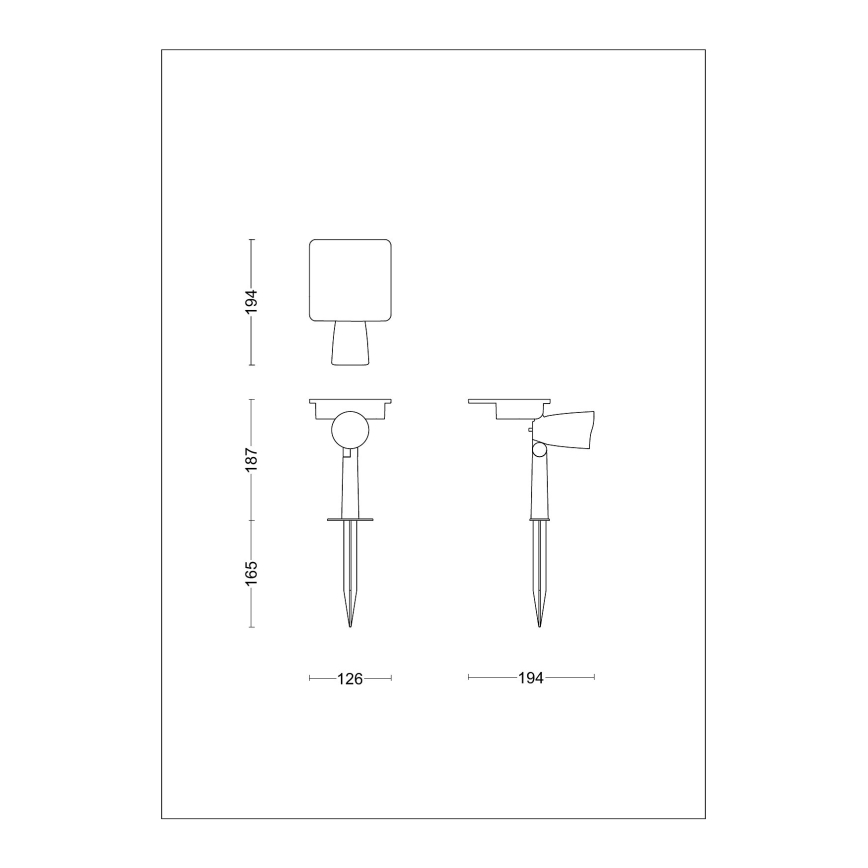 Philips - LED Päikesepaneeliga Kohtvalgusti ASHLYN LED/1,4W/3,7V 2600 mAh 2700K IP44