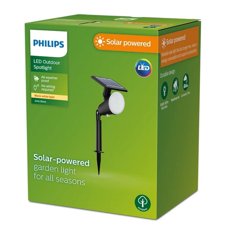 Philips - LED Päikesepaneeliga kohtvalgusti JIVIX LED/1,4W/3,7V 1800 mAh IP44