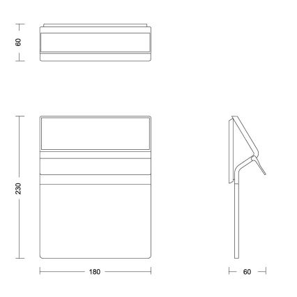 Philips - LED Päikesepaneeliga majanumber ENKARA LED/0,2W/3,7V IP44