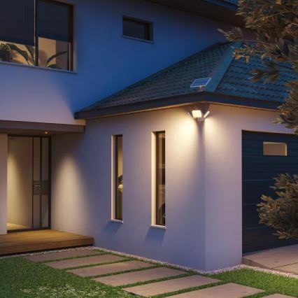 Philips - ZYREN LED-päikese seinavalgusti anduriga LED/24,5W/3,7V 2600 mAh 3000K IP65 valge