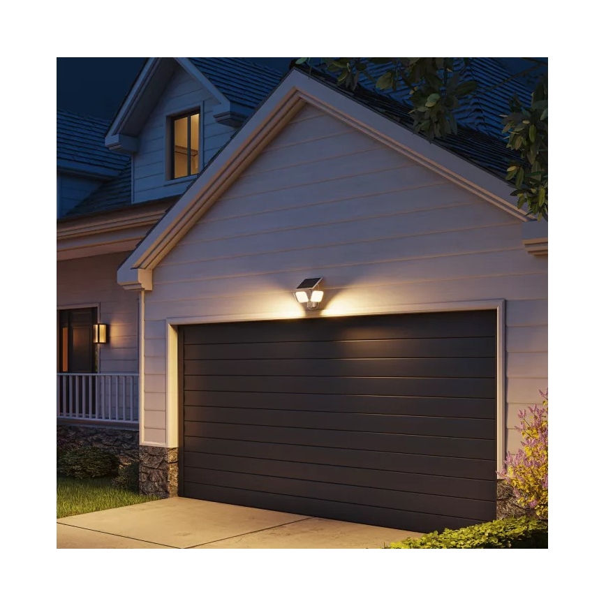 Philips - ZYREN LED-päikese seinavalgusti anduriga LED/24,5W/3,7V 2600 mAh 3000K IP65 valge