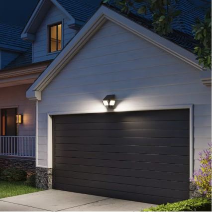 Philips - LED päikese seinavalgusti anduriga ZYREN LED/24,5W/3,7V 2600 mAh 5000K IP65 must