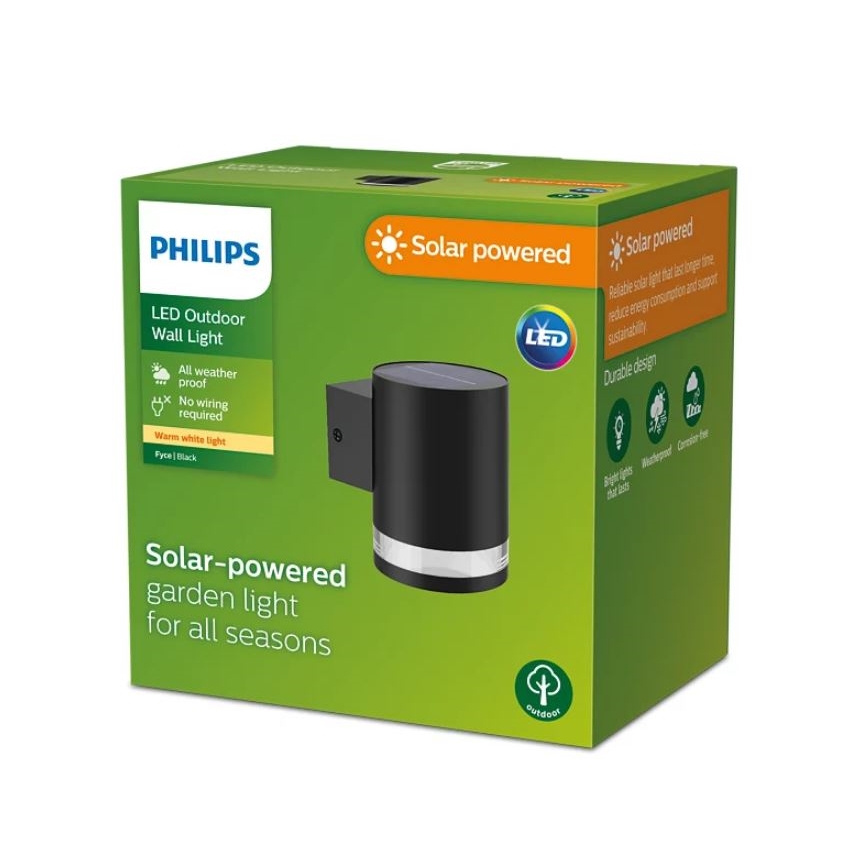 Philips - LED Päikesepaneeliga seinavalgusti FYCE LED/1,5W/3,7V 1200 mAh IP44