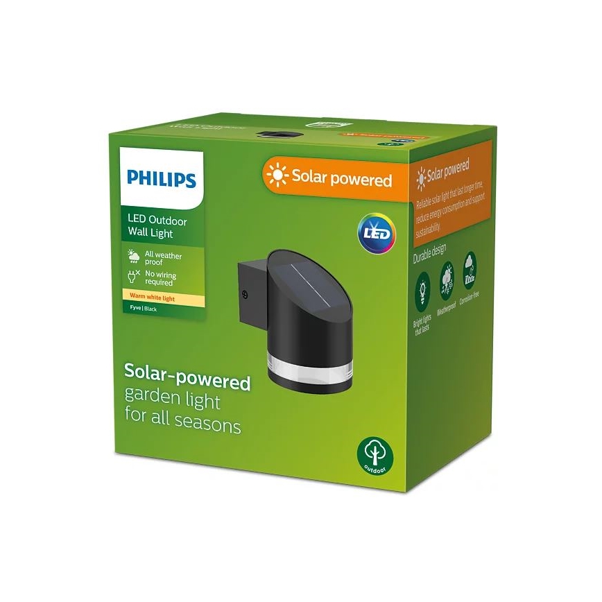 Philips - LED Päikesepaneeliga seinavalgusti FYCE LED/1,5W/3,7V 1200 mAh IP44