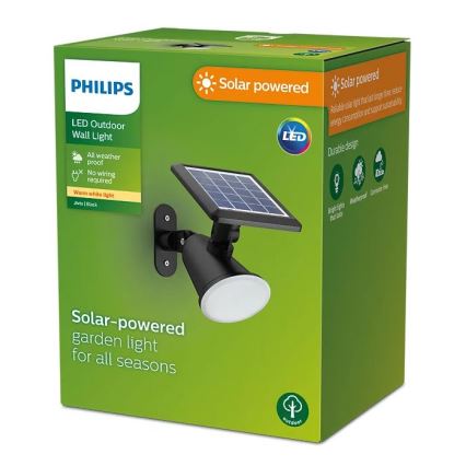 Philips - LED Päikesepaneeliga seinavalgusti JIVIX LED/1,4W/3,7V 1800 mAh IP44