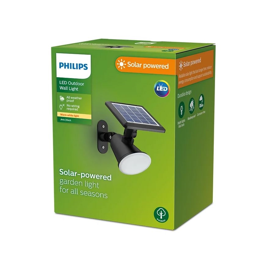 Philips - LED Päikesepaneeliga seinavalgusti JIVIX LED/1,4W/3,7V 1800 mAh IP44