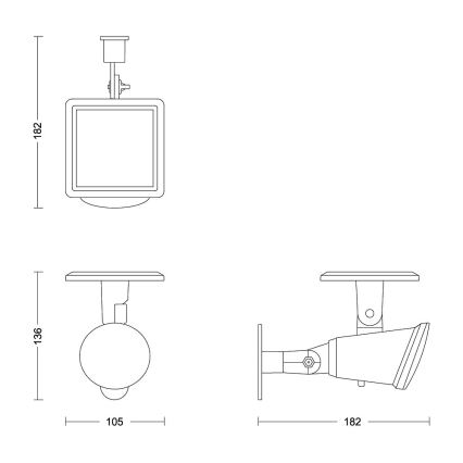 Philips - LED Päikesepaneeliga seinavalgusti JIVIX LED/1,4W/3,7V 1800 mAh IP44