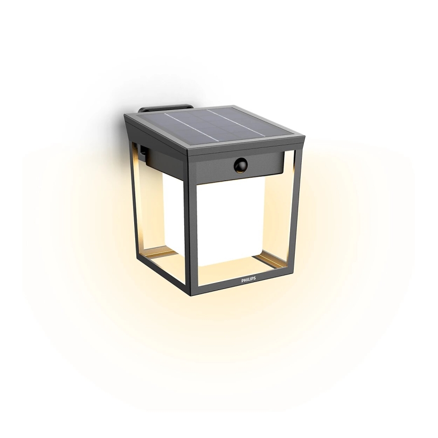 Philips - LED Päikesepaneeliga seinavalgusti koos anduriga BLAISE LED/1,5W/3,7V 2600 mAh 3000K IP44