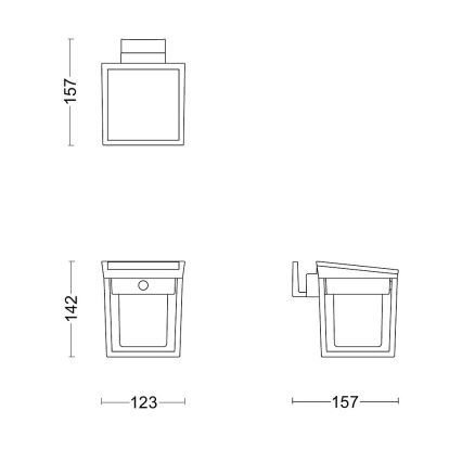 Philips - LED Päikesepaneeliga seinavalgusti koos anduriga BLAISE LED/1,5W/3,7V 2600 mAh 3000K IP44