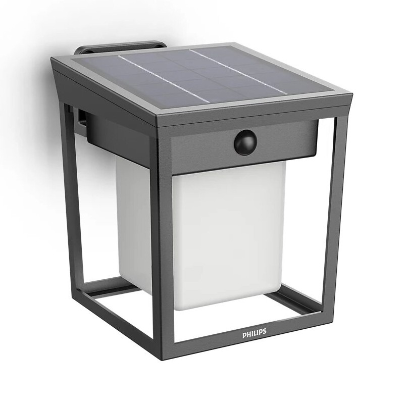 Philips - LED Päikesepaneeliga seinavalgusti koos anduriga BLAISE LED/1,5W/3,7V 2600 mAh 3000K IP44