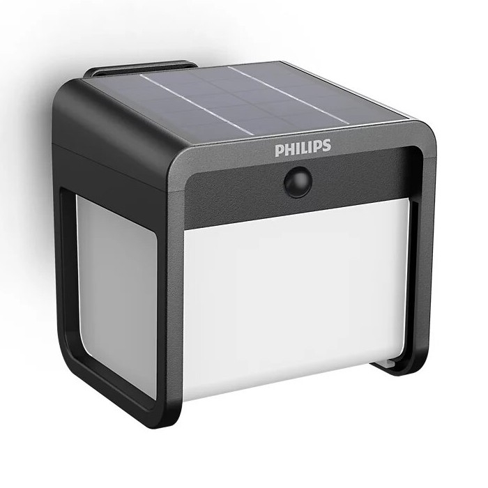 Philips - LED Päikesepaneeliga seinavalgusti koos anduriga EZRA LED/1,8W/3,7V 2600 mAh 3000K IP44