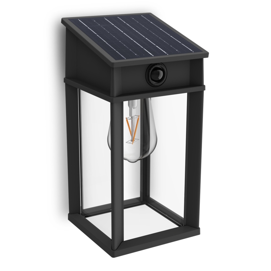 Philips - LED Päikesepaneeliga seinavalgusti koos anduriga GERI LED/3,2W/3,7V 2600 mAh 2700K IP44