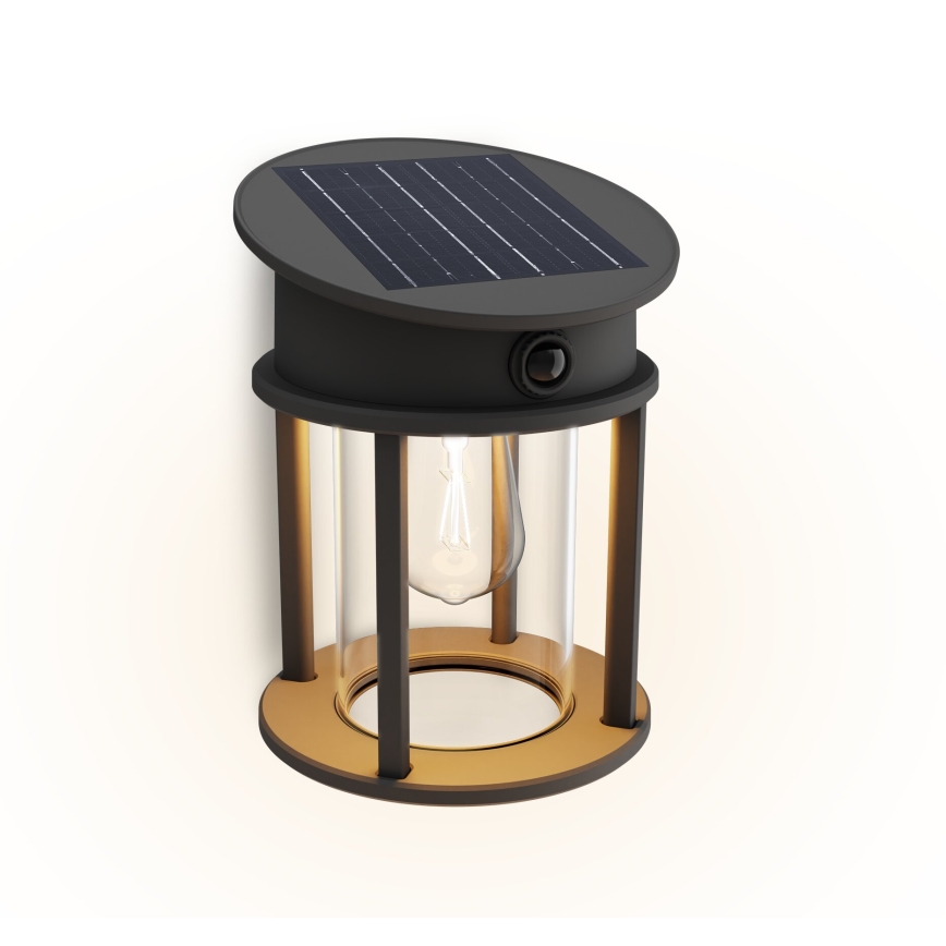 Philips - LED Päikesepaneeliga seinavalgusti koos anduriga GERI LED/3,2W/3,7V 2600 mAh 2700K IP44
