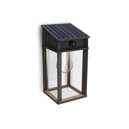 Philips - LED Päikesepaneeliga seinavalgusti koos anduriga GERI LED/3,2W/3,7V 2600 mAh 4000K IP44