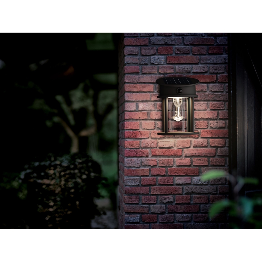 Philips - LED Päikesepaneeliga seinavalgusti koos anduriga GERI LED/3,2W/3,7V 2600 mAh 4000K IP44