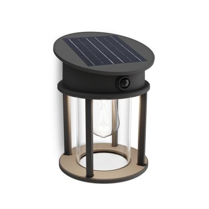 Philips - LED Päikesepaneeliga seinavalgusti koos anduriga GERI LED/3,2W/3,7V 2600 mAh 4000K IP44