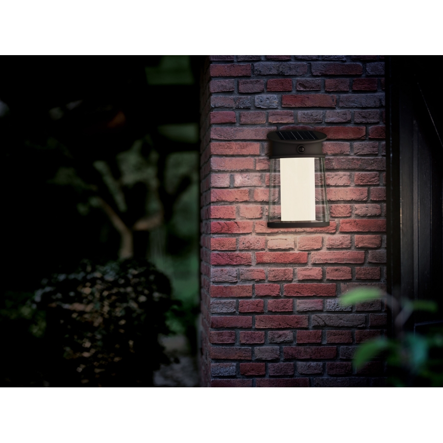 Philips - LED Päikesepaneeliga seinavalgusti koos anduriga JUDA LED/3,2W/3,7V 2600 mAh 4000K IP44