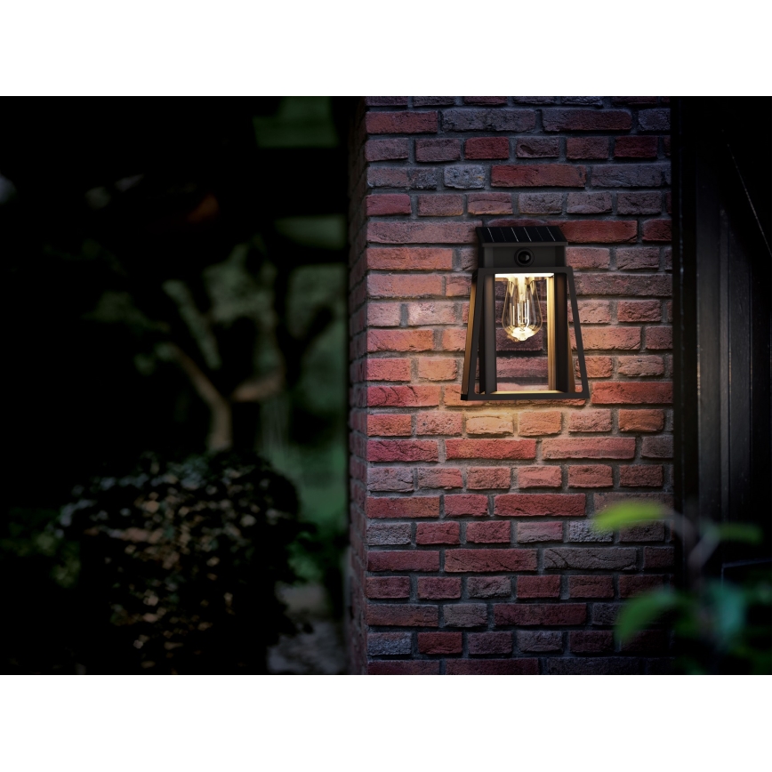 Philips - LED Päikesepaneeliga seinavalgusti koos anduriga LYSIN LED/3,2W/3,7V 2600 mAh 2700K IP44
