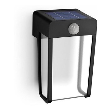 Philips - LED Päikesepaneeliga seinavalgusti koos anduriga SHROUD LED/2,3W/3,7V 600 mAh IP44