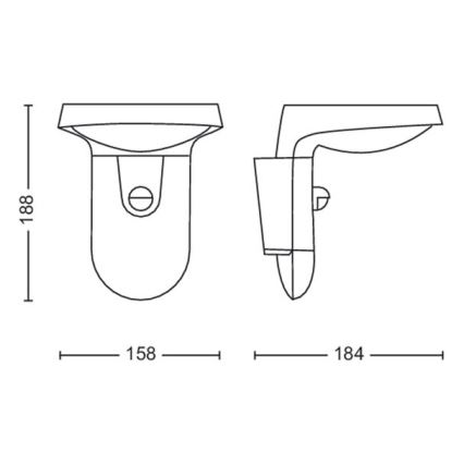 Philips - LED Päikesepaneeliga seinavalgusti koos anduriga LED/1,2W/4V 3000K IP44