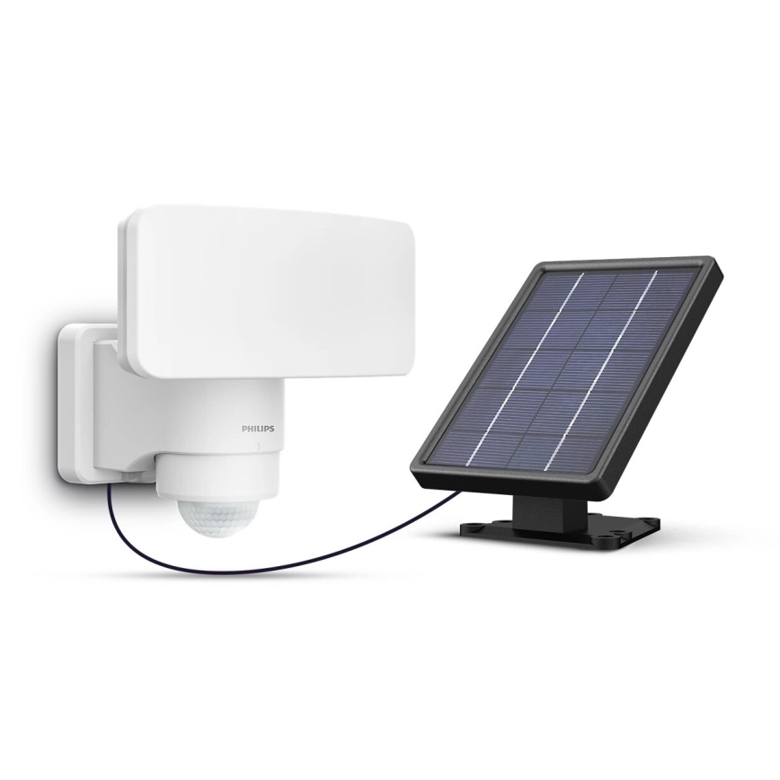 Philips - LED Päikesepaneeliga seinavalgusti koos anduriga TYLUS LED/6W/3,7V 2600 mAh 3000K IP44