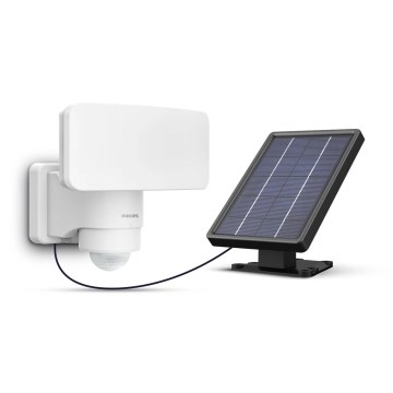 Philips - LED Päikesepaneeliga seinavalgusti koos anduriga TYLUS LED/6W/3,7V 2600 mAh 5000K IP44
