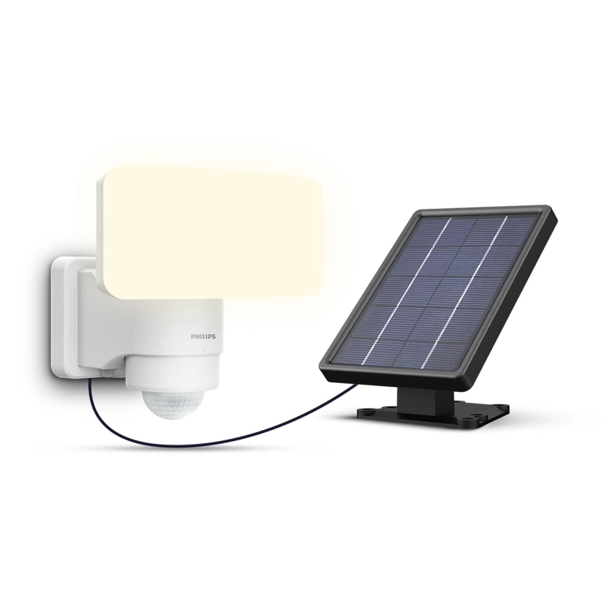 Philips - LED Päikesepaneeliga seinavalgusti koos anduriga TYLUS LED/6W/3,7V 2600 mAh 5000K IP44