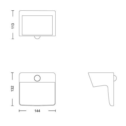 Philips - LED Päikesepaneeliga seinavalgusti koos anduriga YARIXA LED/2,2W/3,7V 600 mAh IP44