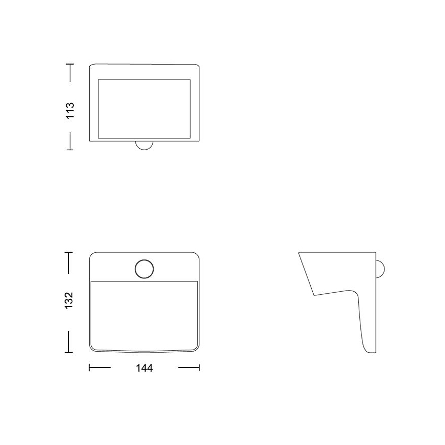 Philips - LED Päikesepaneeliga seinavalgusti koos anduriga YARIXA LED/2,2W/3,7V 600 mAh IP44