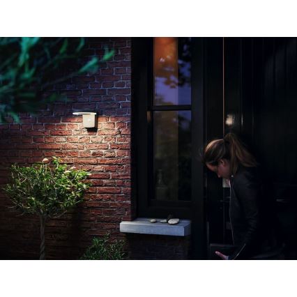 Philips - LED Päikesepaneeliga seinavalgusti liikumis- ja hämarusanduriga ZONAL LED/1,3W/3,7V 2500 mAh IP44