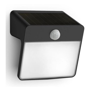 Philips - LED Päikesepaneeliga seinavalgusti liikumis- ja hämarusanduriga YARIXA LED/2,2W/3,7V 600 mAh IP44