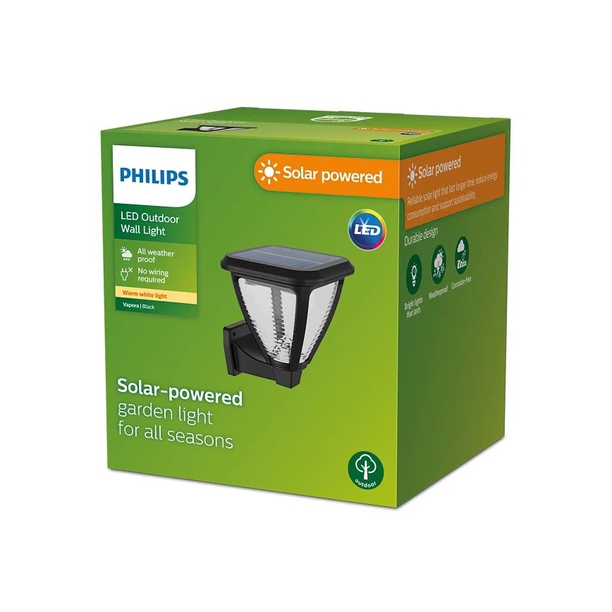 Philips - LED Päikesepaneeliga seinavalgusti VAPORA LED/1,5W/3,7V 1500 mAh IP44