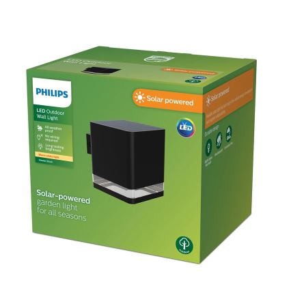 Philips - LED Päikesepaneeliga seinavalgusti VIRONA LED/1,8W/3,7V 2600 mAh 2700K IP44