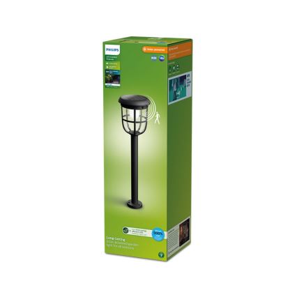 Philips - LED Päikesepaneeliga valgusti anduriga RADII LED/1,3W/3,7V 2000 mAh 3000K IP44