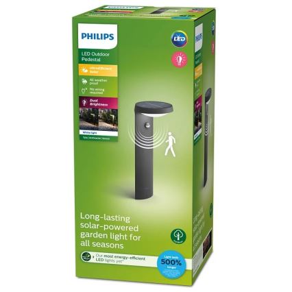 Philips - LED Päikesepaneeliga valgusti anduriga LED/1,2W/4V 1800 mAh 3000K IP44